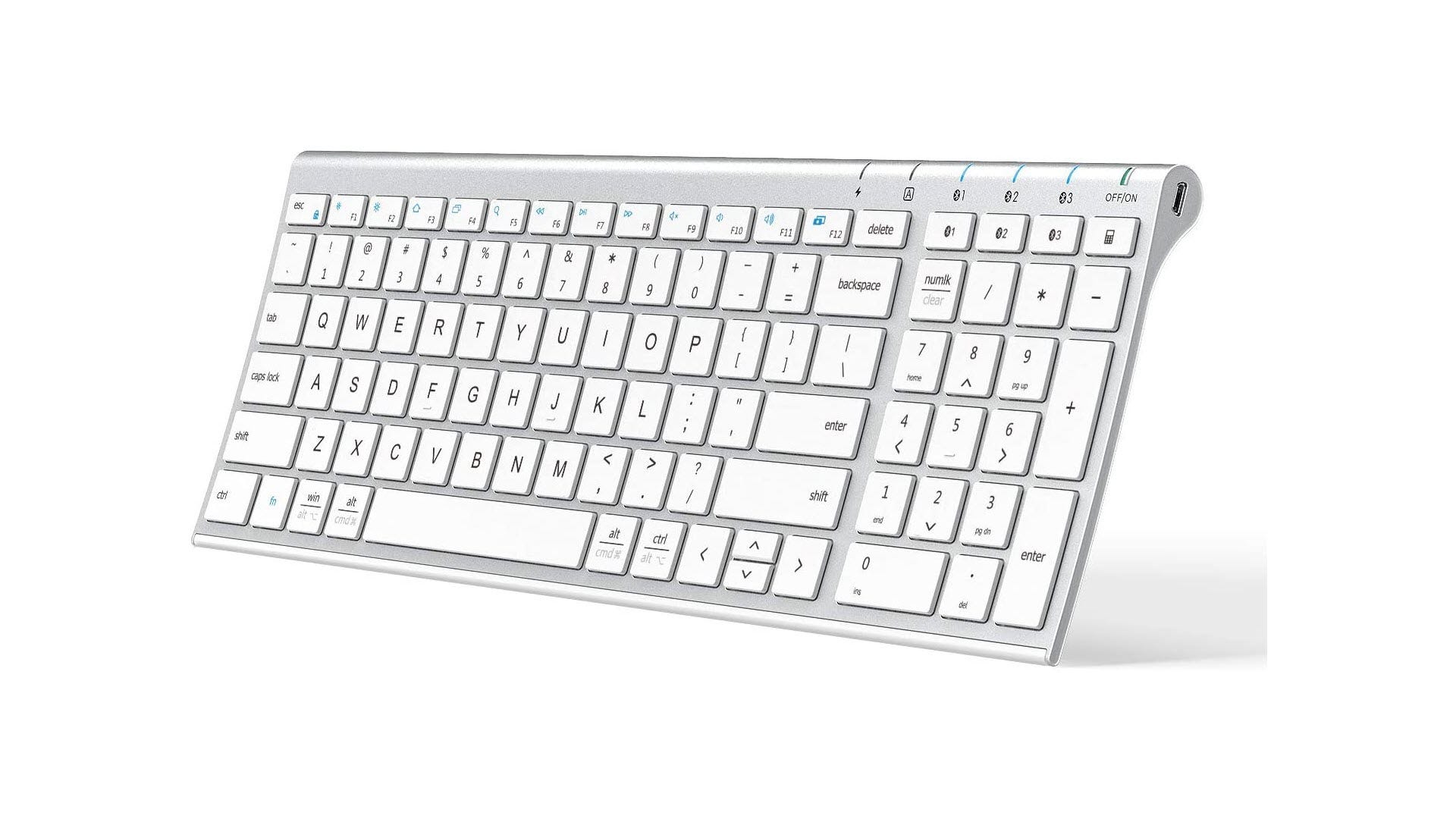 An iClever keyboard that looks very similar to an Apple keyboard