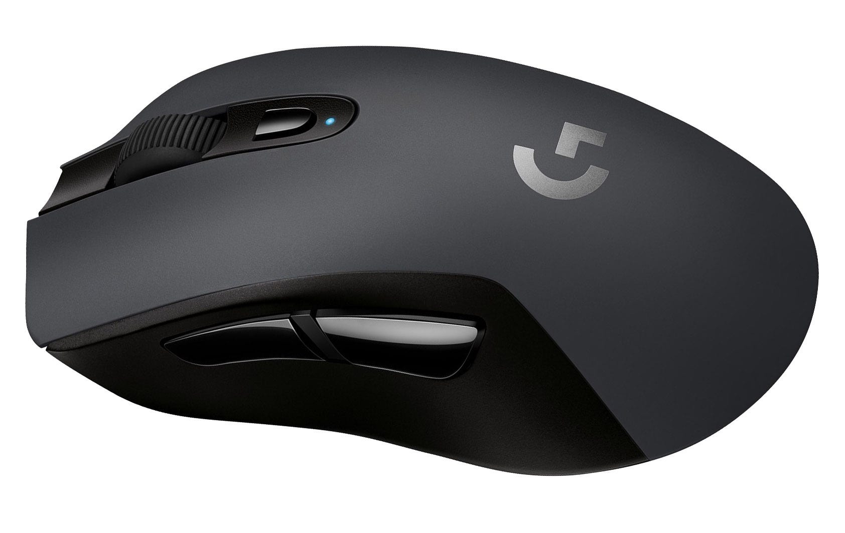 The Logitech G603 mouse from the side.