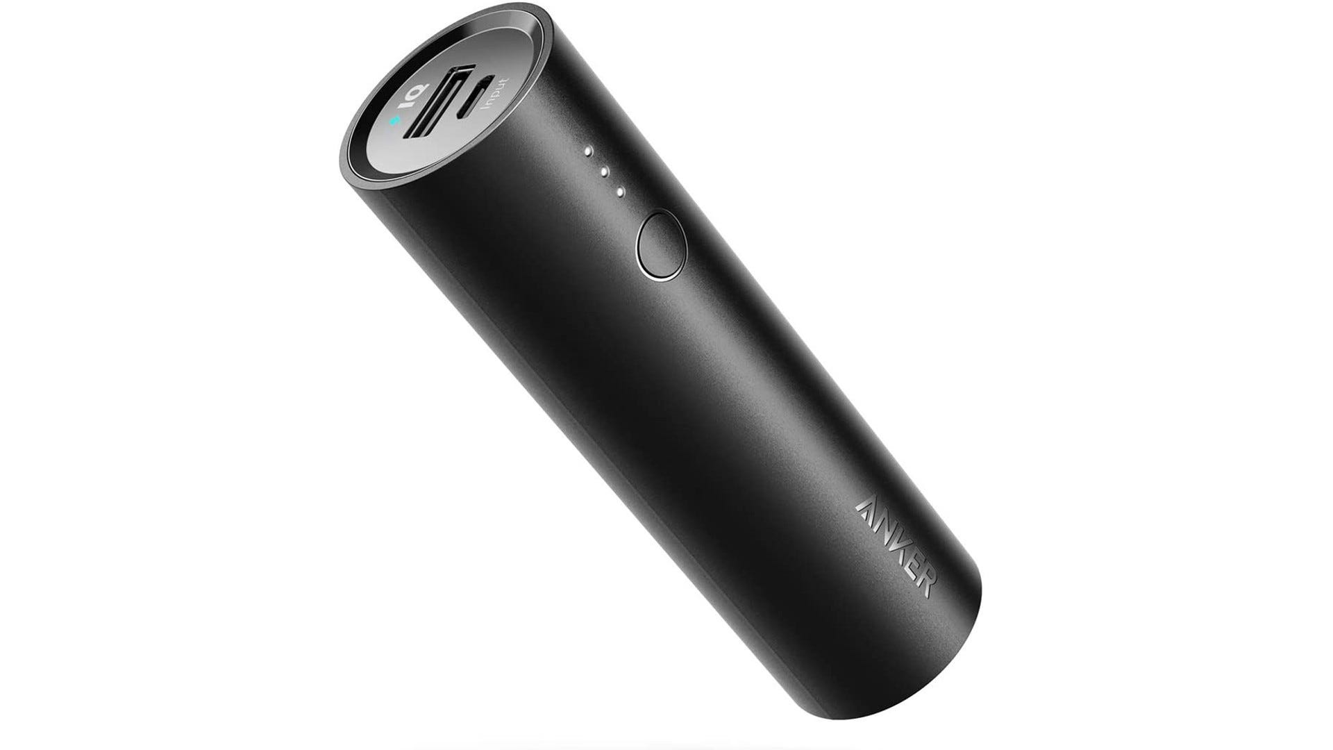 An Anker Powercore 5000 portable charger