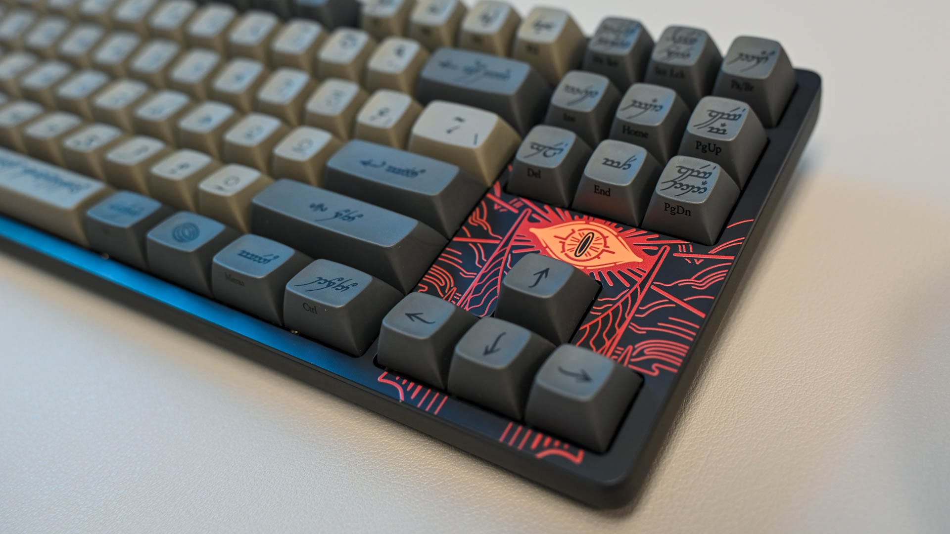 Eye of Sauron design on the Drop + The Lord of the Rings Black Speech Keyboard