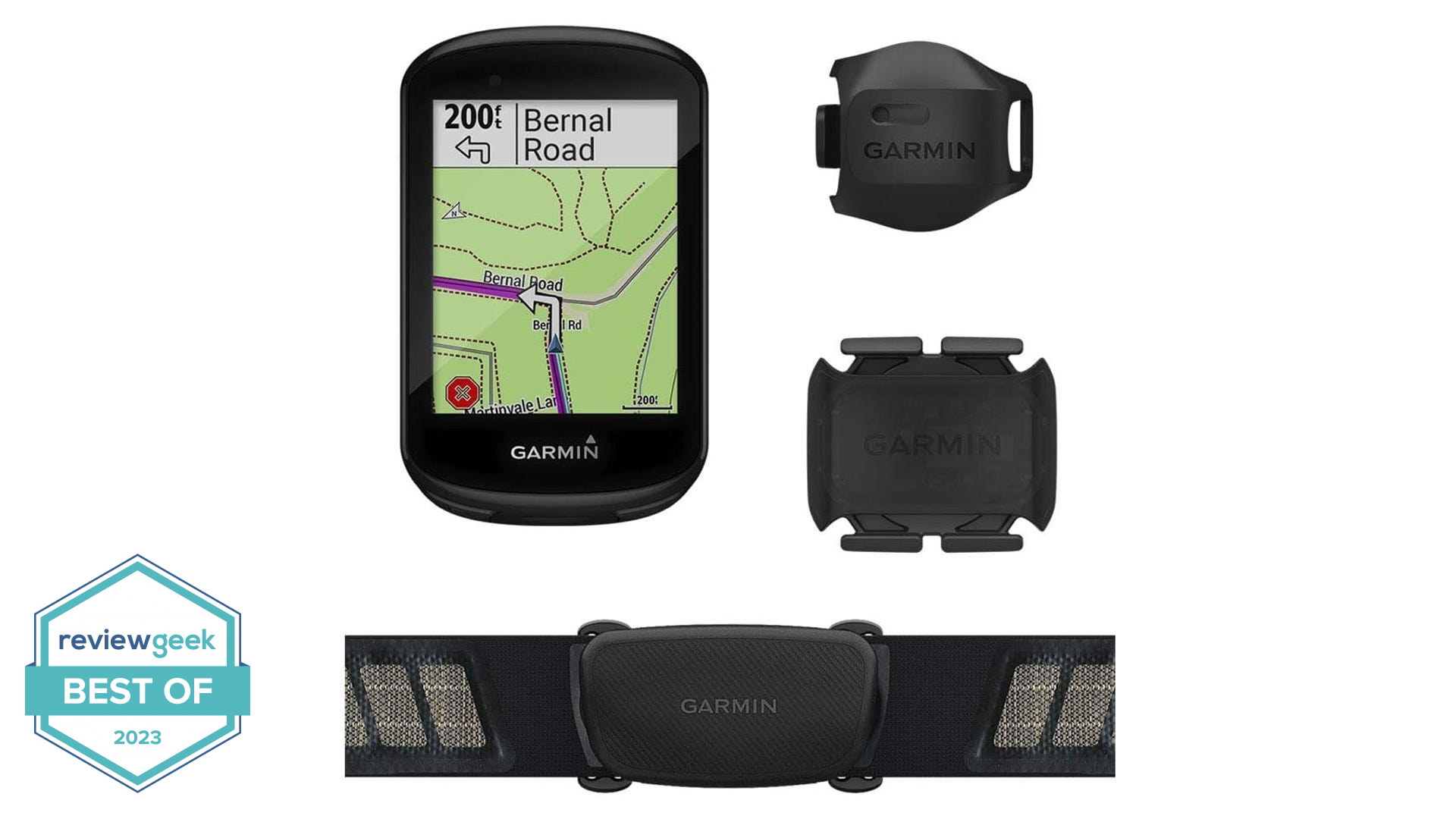 Garmin Edge 830 GPS Cycling Computer Sensor Bundle on a white background