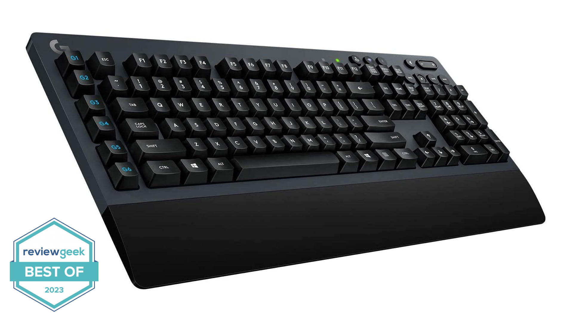 The Logitech G613 Lightspeed wireless mechanical keyboard on a white background.